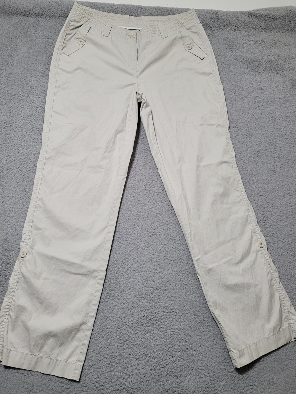 LL Bean Beige Lightweight Pants Size 14 Tall